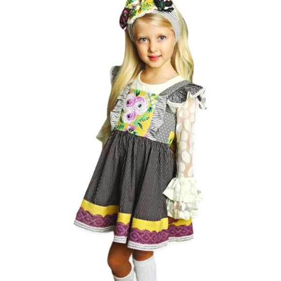 Mustard Pie Other - Mustard Pie Ashton Ruffle Dress Vintage Floral